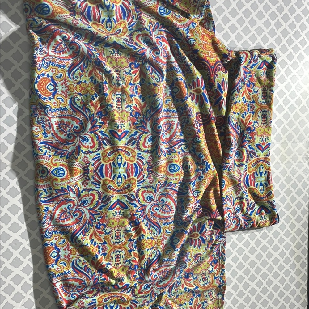 Colorful Paisley Patterned Maxi dress